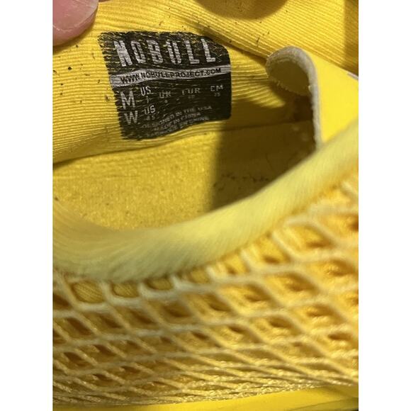 No Bull Project US Women 8.5 Yellow Knitted Trainers GUC - Picture 5 of 6